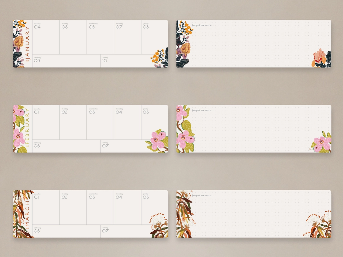 2027 Weekly Desk Calender