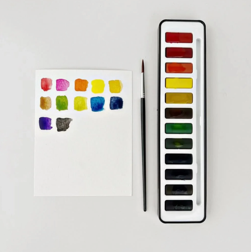 Watercolor Paint Set - 12 Colors