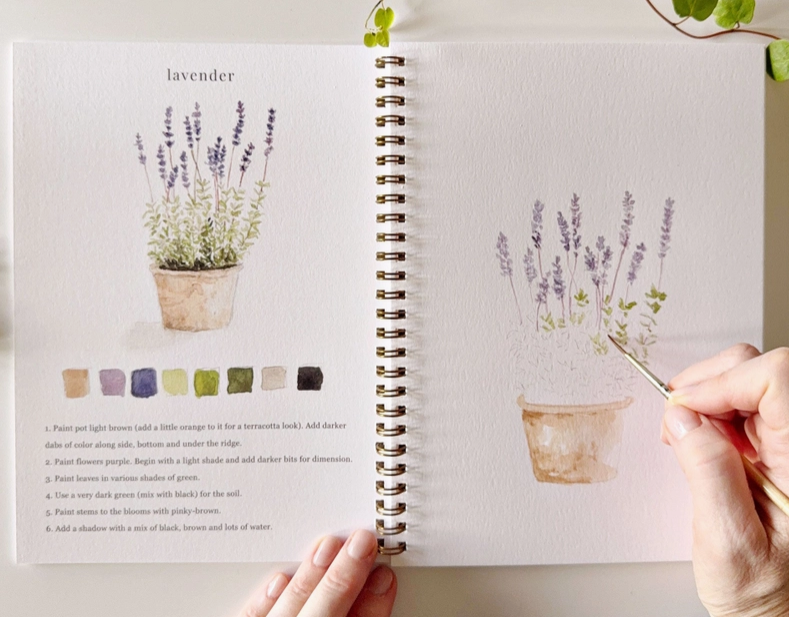 Garden Watercolor Workbook