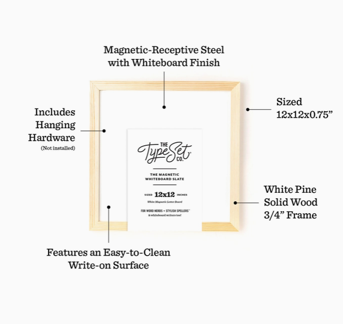 Magnetic White Board Slate