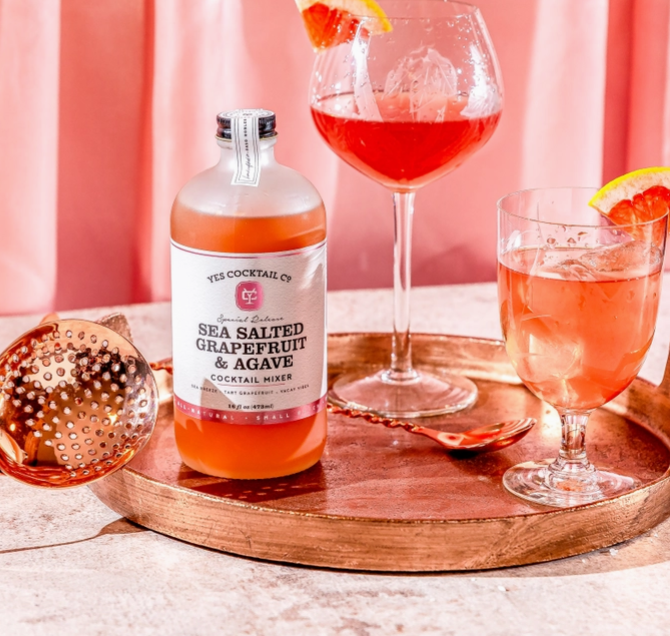 Sea Salted Grapefruit & Agave Cocktail Mixer