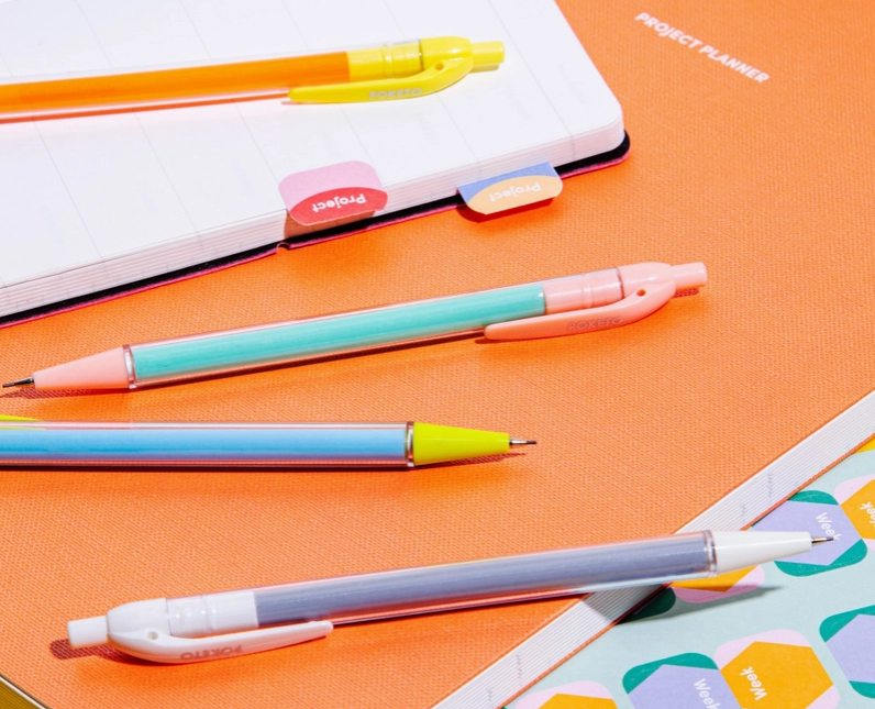 Colorblock Mechanical Pencil Set