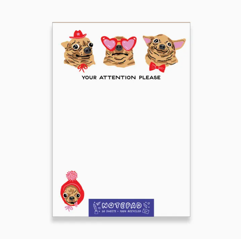 Your Attention Please Notepad