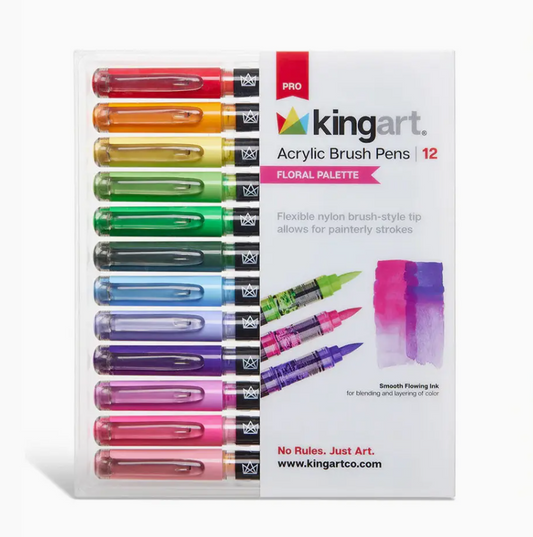Acrylic Brush Pens Set of 12