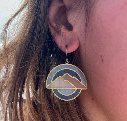 Wild Lupine Folkcraft Earrings