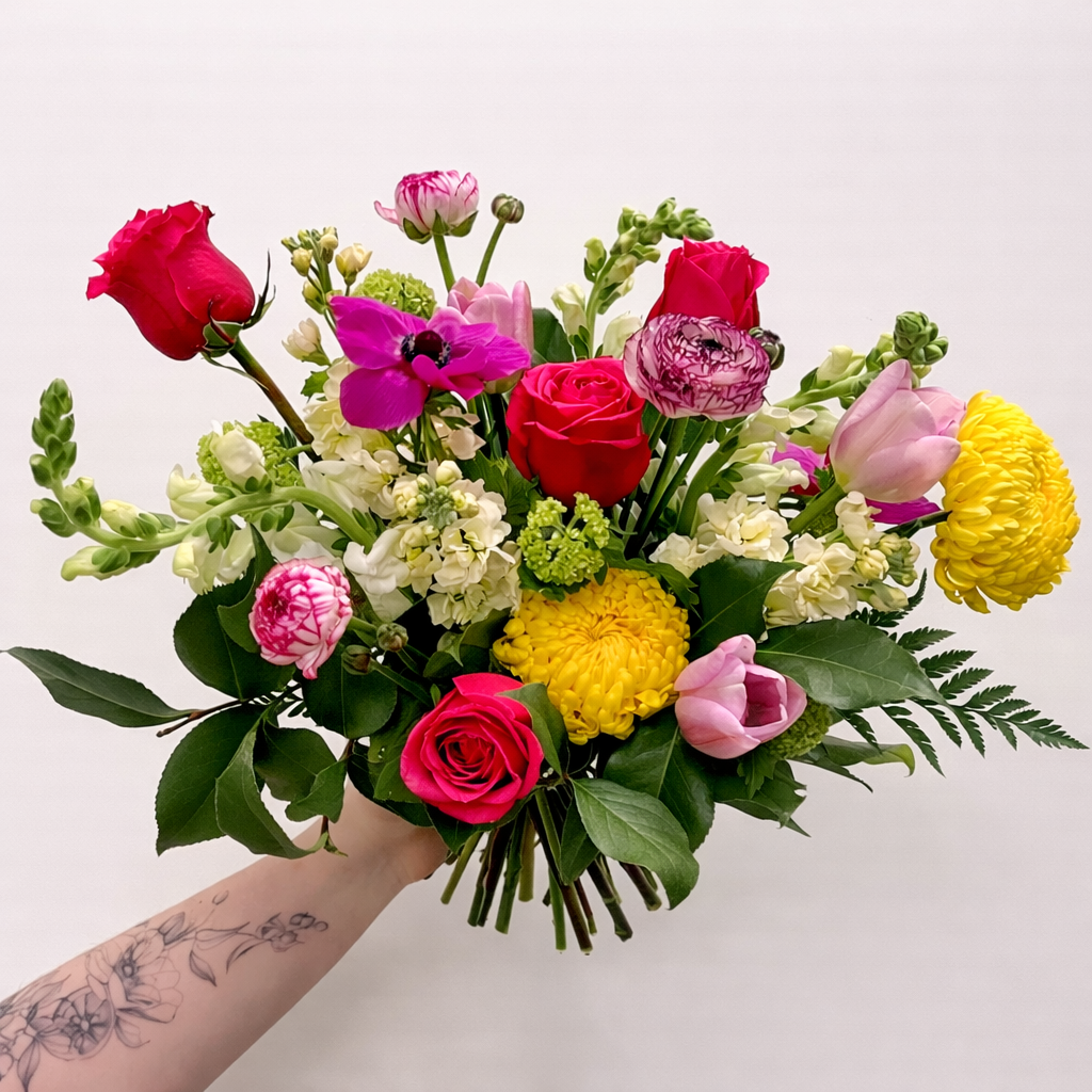 Seasonal Wrapped Bouquet - Designers Choice