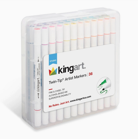 Twin-Tip Alcohol Marker Set of 36