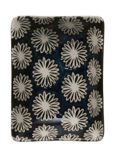 Stoneware Dish in Midnight Blue