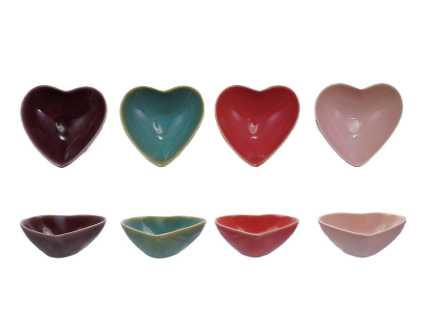 Stoneware Heart Shaped Dish