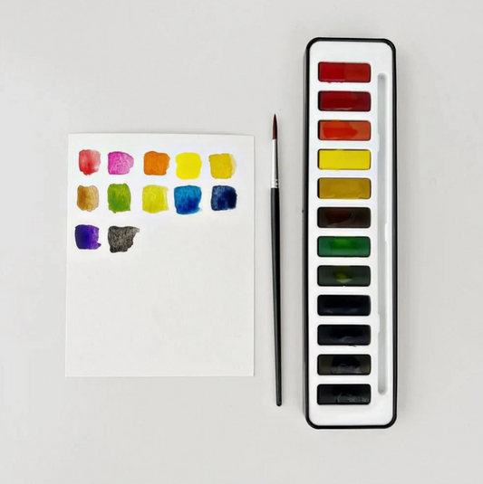 Watercolor Paint Set - 12 Colors