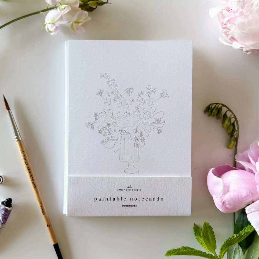 Paintable Watercolor Notecard Sets