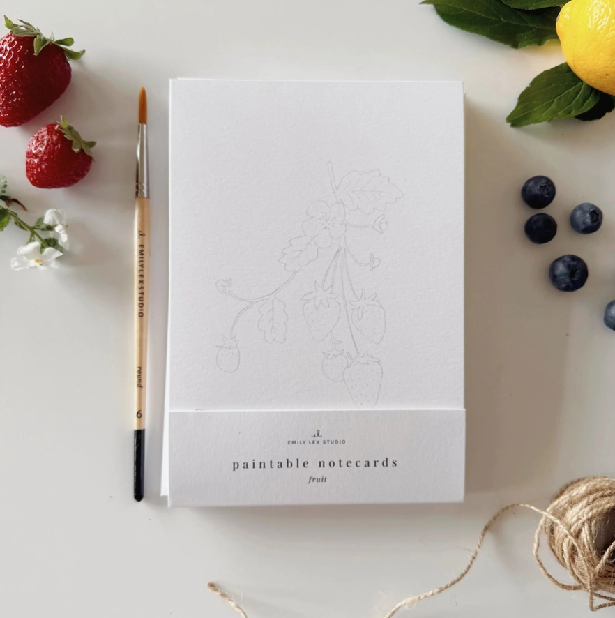 Paintable Watercolor Notecard Sets