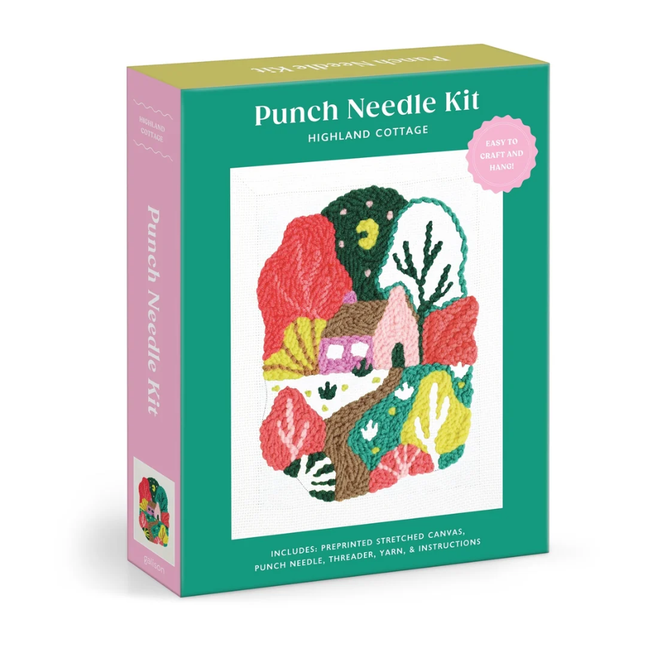 Punch Needle Kit - Highland Cottage