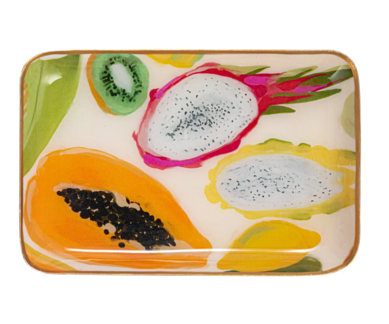 Enameled Metal Tray