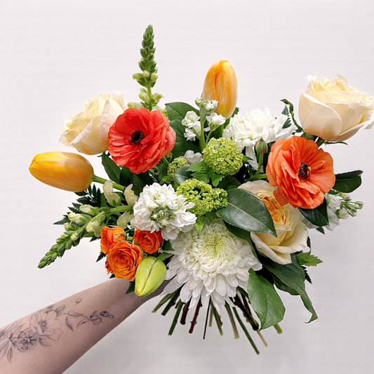 Seasonal Wrapped Bouquet - Designers Choice