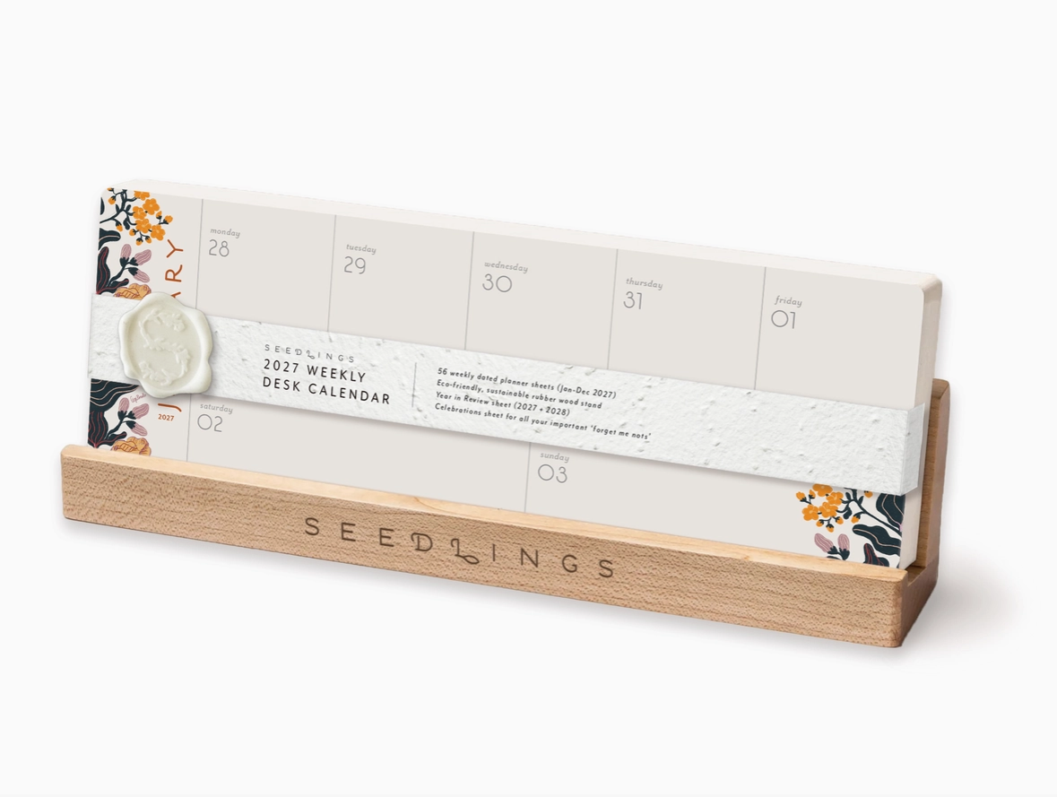 2027 Weekly Desk Calender