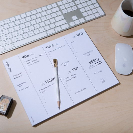 Large Weekly Desk Planner Notepad