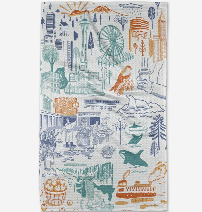 Geometry Tea Towel