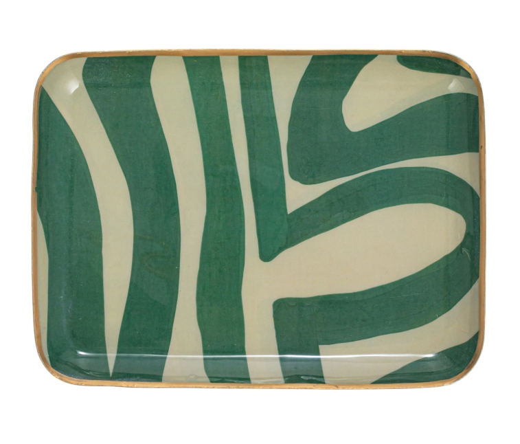 Enameled Metal Tray