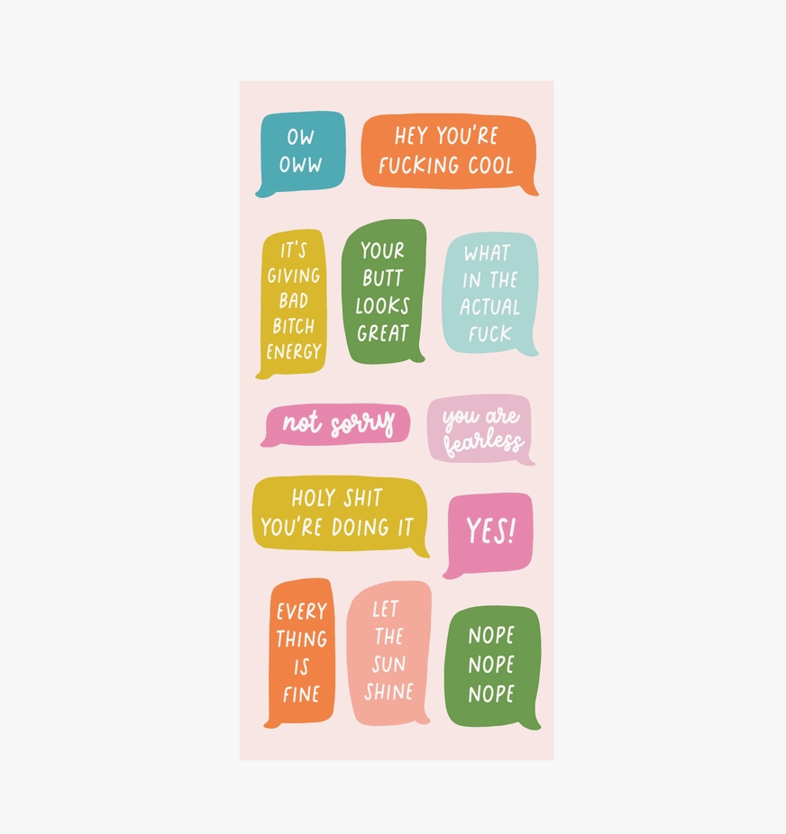 Talking Out of Turn Sticker Book