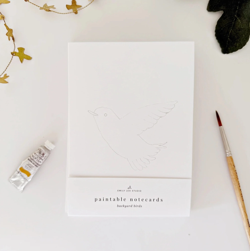 Paintable Watercolor Notecard Sets