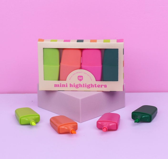 Bold and Bright Mini Highlighters