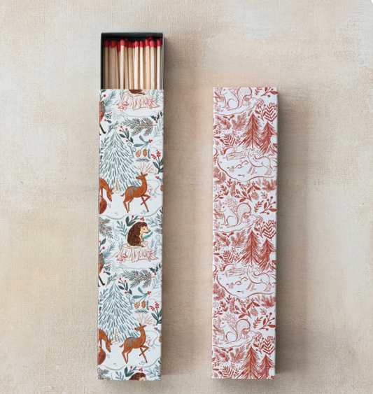 Holiday Safety Matches Fox Patterns