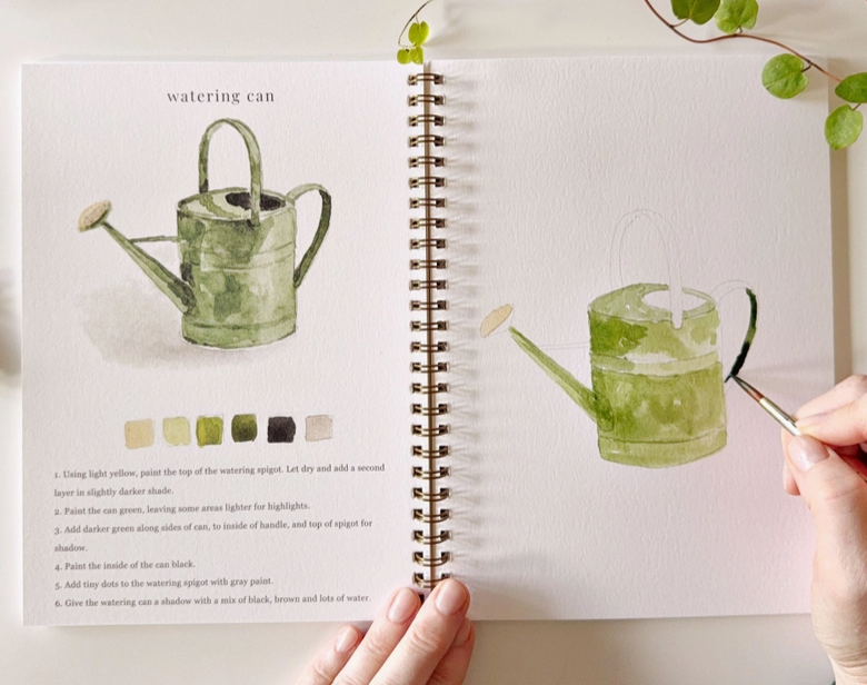 Garden Watercolor Workbook