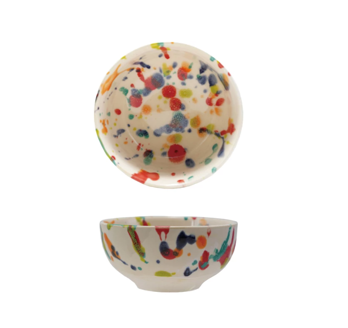 Multi-Colored Speckled Bowl
