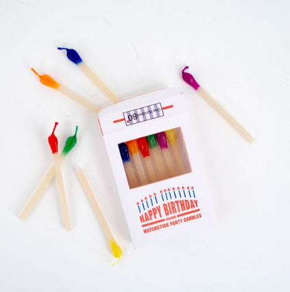 Happy Birthday Matchstick Party Candles