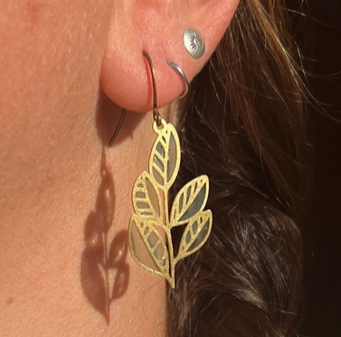 Wild Lupine Folkcraft Earrings