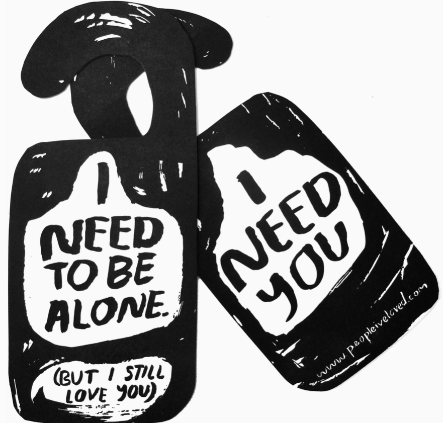 Alone Time Door Hanger