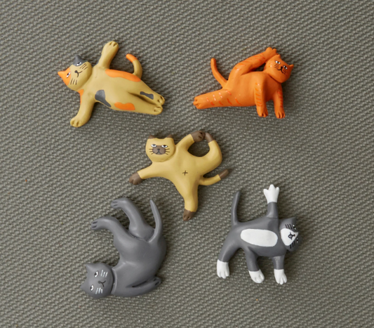 Cat Yoga Magnets