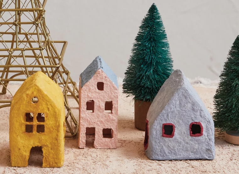 Paper Mache Houses