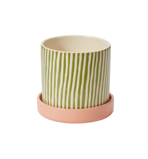 Melancia Pot with Saucer