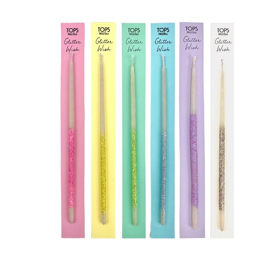 Glitter Beeswax Wish Candle