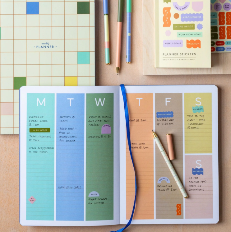 Undated Weekly Planner