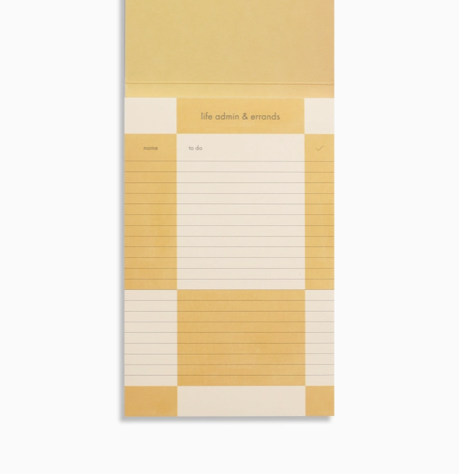 Life Admin List Pad