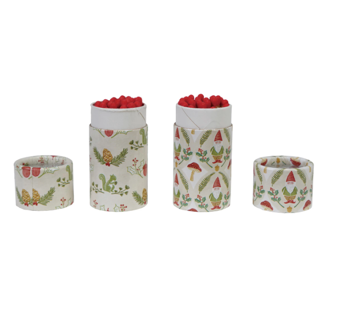 Holiday Safety Matches in Tube