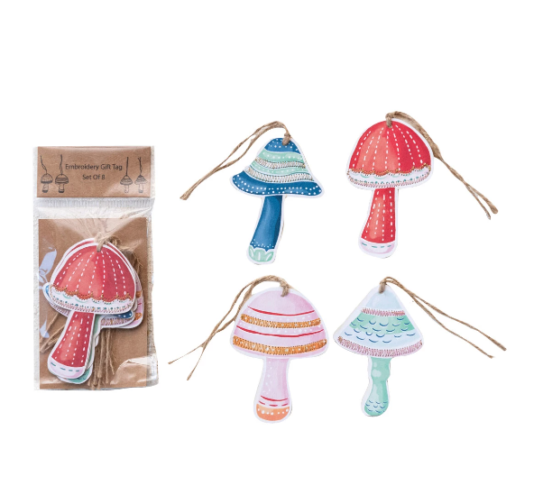 Paper Mushroom Gift Tags