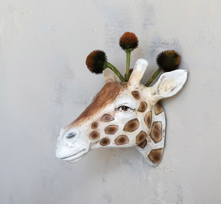 Wall Mount Giraffe Head