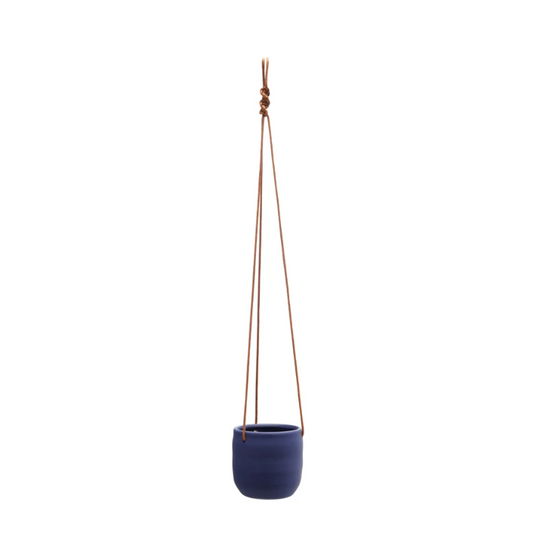 Hanging Planter with Leather Rope