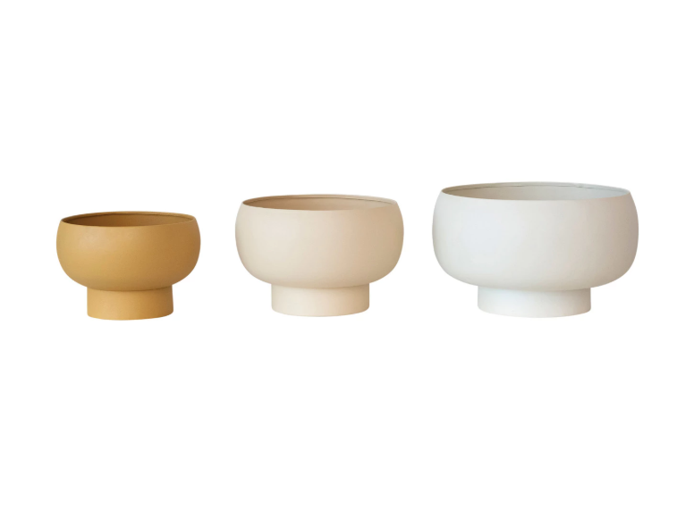 Metal Footed Planters