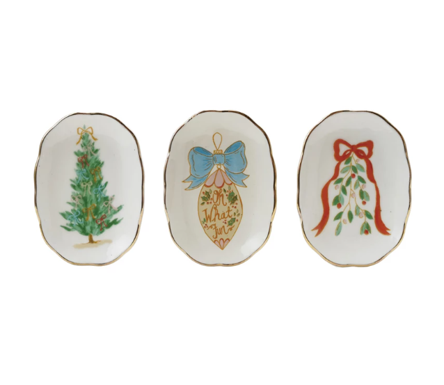Stoneware Holiday Dish