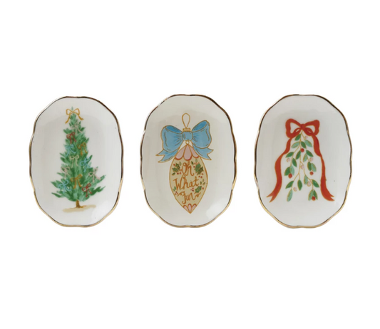 Stoneware Holiday Dish