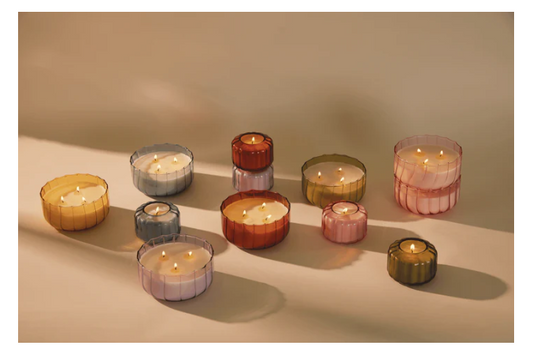 Paddywax Ripple Glass Candle