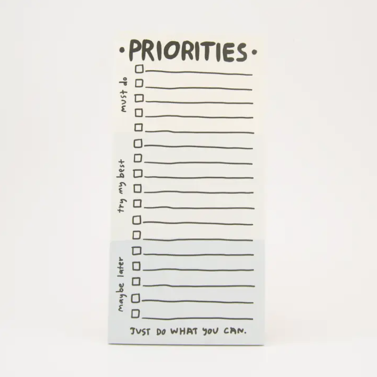 Priorities List Notepad