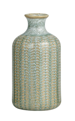 Embossed Stoneware Vases