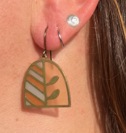 Wild Lupine Folkcraft Earrings