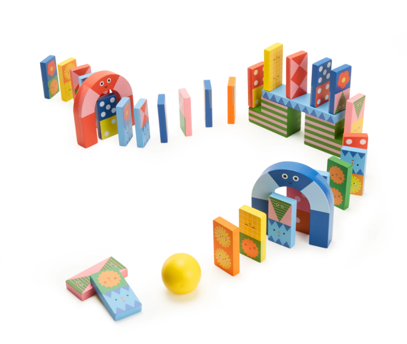Topple Twist Dominos